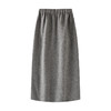 百媚生 羊毛针织半身裙秋冬肌理感高腰显瘦松紧腰休闲直筒裙WS-25602 商品缩略图1