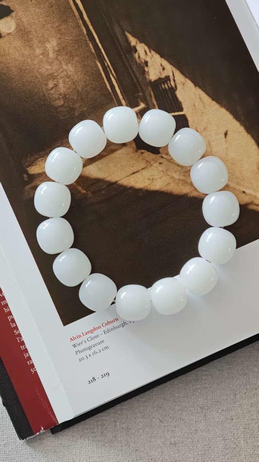 93 赋雪·和田山料老型珠手串【嘉石·群播】 商品图0