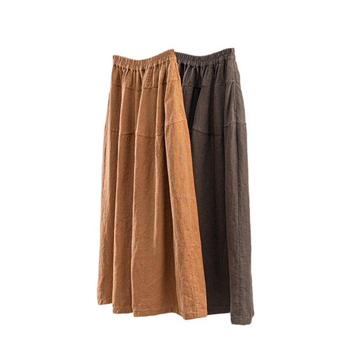 特绽放644朵/加厚汉麻全腰松紧内加抽绳阔腿裤显瘦休闲裤秋冬新款 商品图4