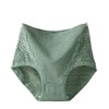 雀说 【4条】高腰蕾丝花边棉质内裤女舒适大码透气全棉裆三角裤43 商品缩略图4