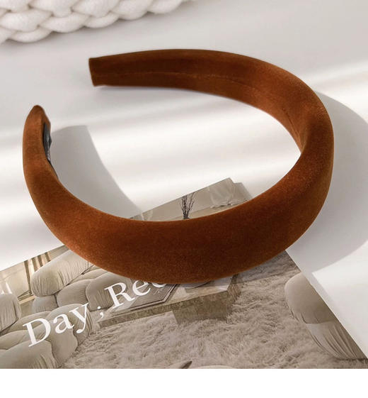 【家居百货】巨巨显白！被问爆的南瓜色丝绒发箍！ 商品图8