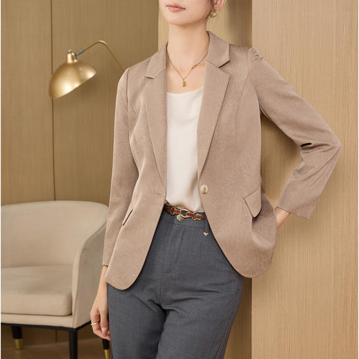 YBY 866C21休闲短外套气质修身常规袖西服上衣 商品图1