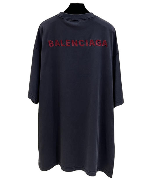 中性款logo刺绣做旧短袖T恤B00 商品图1