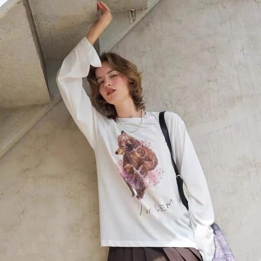 格桑米Gesamy小熊T恤｜100%新疆棉面料，吸湿透气，亲肤柔软 商品图2