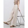 轻若无物 亚麻の呼吸术【梦惠妮 冰感亚麻修容裤】显瘦小心机 立显腿长 修饰腿型 藏胯遮肉 亚麻直筒裤 女阔腿裤 莫兰迪色系   #M663 商品缩略图3