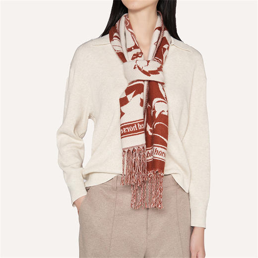 大英博物馆 新年系列 飞马提花 羊毛围巾礼盒 商品图2