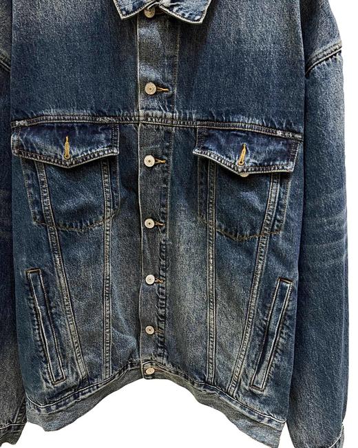 中性款闪粉胶带印花牛仔外套B00 商品图2