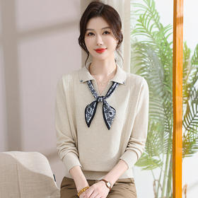 年轻妈妈秋装针织上衣新款洋气毛衣中老年女春秋时尚宽松打底小衫