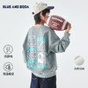 蓝汽水25年冬季新款亲子中大男童加绒针织卫衣恒温抗静电宽松上衣 商品缩略图0