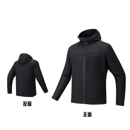 超级安踏软壳外套秋冬新款男子防泼水夹克户外防风上衣152536605U 商品图2