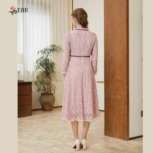 司歌蕾丝双色长袖仙气收腰连衣裙A901139X 商品图3