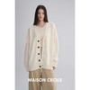 MAISON CECILE 三色|秋冬重磅高克重羊绒羊毛软糯厚实针织大开衫 商品缩略图1