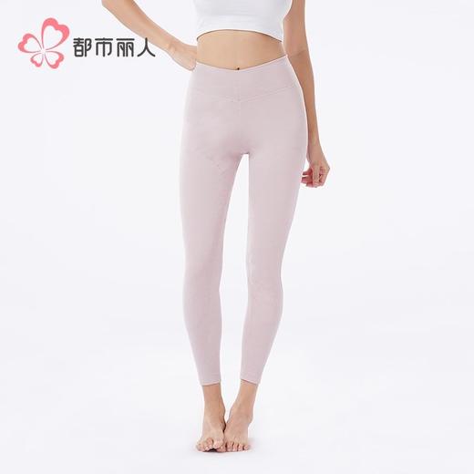 都市丽人打底裤女士保暖裤云彩绒女士单层打底裤中九分女裤LLH4C6 商品图1