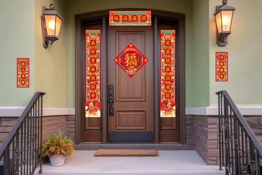 2026年丙午马年丝绸艺术对联 商品图3