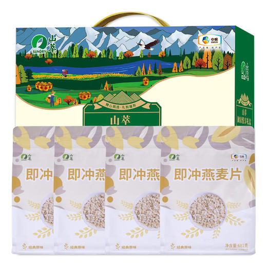 中粮山萃阖家悦享即食燕麦礼盒2724g 商品图0