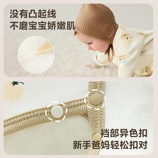 【植物芯】迷你巴拉婴儿连体衣宝宝衣服新生儿纯棉排汗包屁衣 商品图4