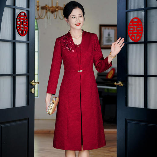 OY T0799高贵气质套装二件套修身礼服裙 商品图2