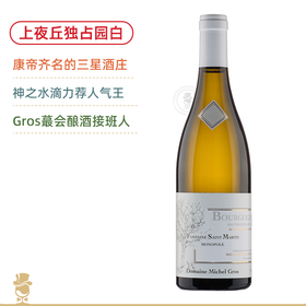 康帝同级CC三星庄！米歇尔格罗斯上夜丘圣马丁之泉独占园干白 Michel Gros Bourgogne Hautes Cotes de Nuits Fontaine St Martin