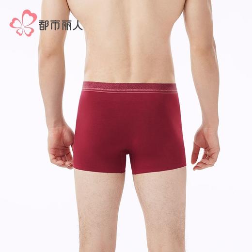 都市丽人男士内裤60S莫代尔内裤贴合内裤平角内裤男内裤FKH406 商品图3