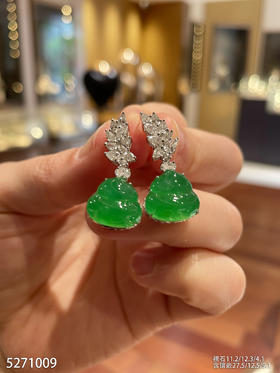 艳绿葫芦耳坠【5271009】具体价格微信咨询