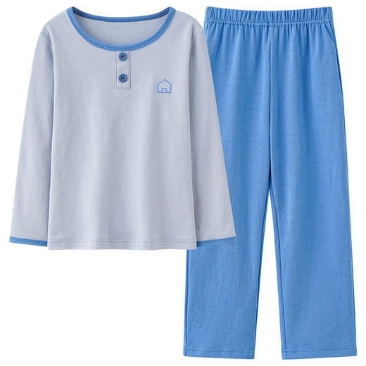 【专柜大牌品质】儿童春秋全棉睡衣 中大童翻领纯棉家居服套装 商品图4