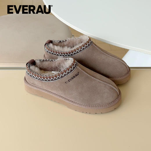 EVERAU冬季新品羊皮毛一体女士保暖雪地靴EA2073 商品图4