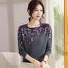妈妈秋装气质长袖针织小衫宽松上衣中老年女装洋气百搭毛衣打底衫 商品缩略图1