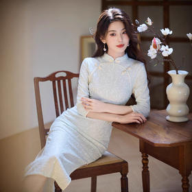 MYJ 244素雅复古气质改良日常连衣裙旗袍