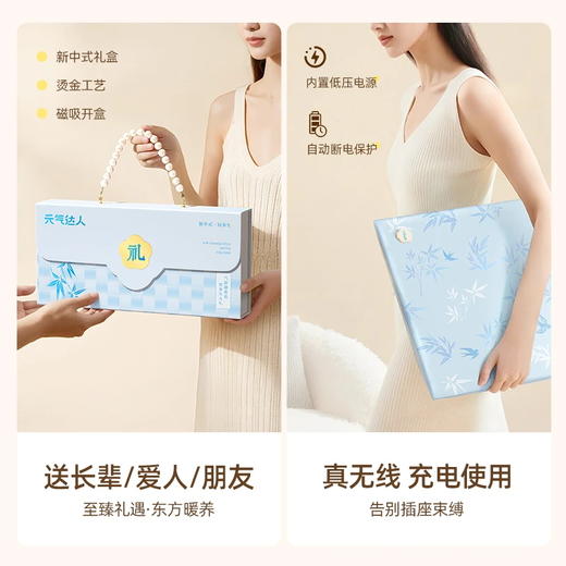 元气达人艾灸坐垫电加热艾草可移动 礼盒装 商品图3