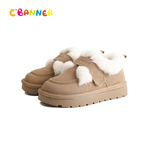 千百度冬季圆润宽敞鞋头雪地靴童鞋A25660003 商品图5