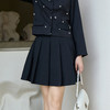 奢姿大码女装2025秋季简约半松紧百搭短裙胖妹妹时尚百褶半身裙 商品缩略图0