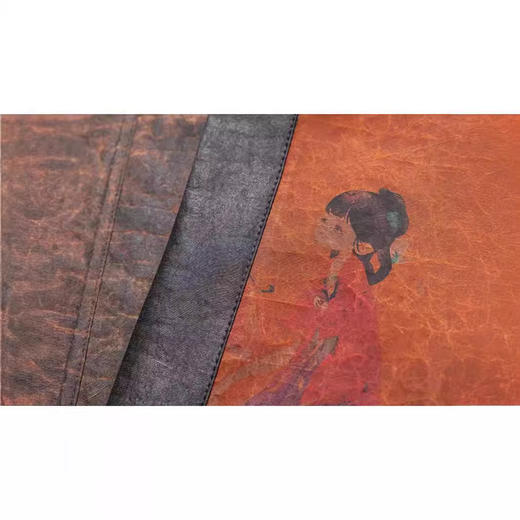 丁摩 正宗老料龟纹香云纱新中式国风仕女图蝙蝠袖真丝开衫上衣2A37 商品图1