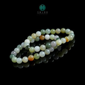 和田玉单圈-多宝圆珠手串 商品图0