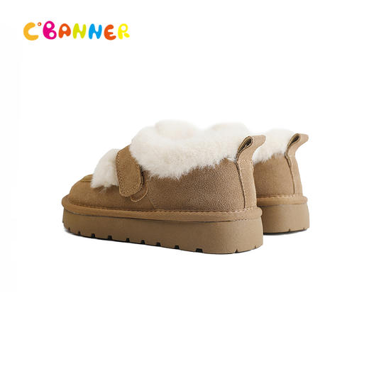 千百度冬季圆润宽敞鞋头雪地靴童鞋A25660003 商品图3