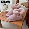 EVERAU羊皮毛一体雪地靴2025冬季新款羊毛保暖短筒女靴子UEA3022 商品缩略图4