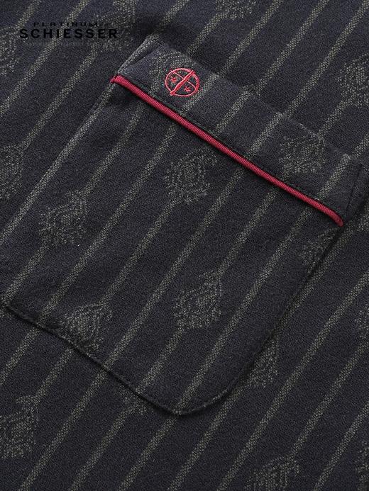 【莫代尔羊毛火山焱】SCHIESSER/德国舒雅铂雅男士莫代尔+棉+羊毛+火山焱 双面轻抓毛套装99/23523H 商品图4