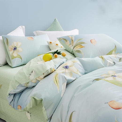 罗莱 花笺绮梦全棉四件套 商品图0