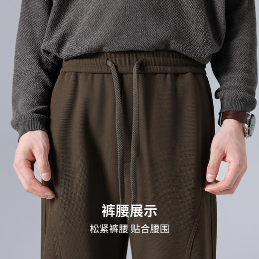圣得西男士宽松百搭通勤弯刀裤2025秋季新款时尚有型直筒长裤 商品图6