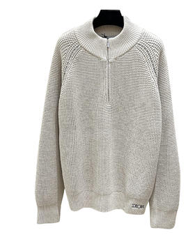 男款立领半拉链羊毛针织毛衣D00