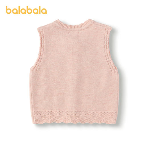 【商场同款】巴拉巴拉女童马甲绣花针织衫秋冬季2025新款内搭毛衣 商品图2