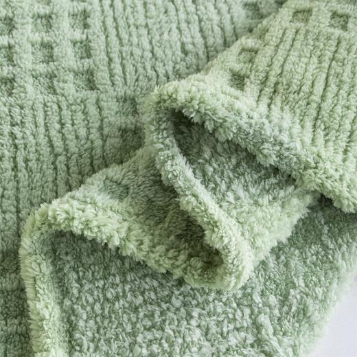 一默 华夫格暖毯 双层塔芙绒 双重温暖感 细密绒感 不易脱毛 双面可用 一毯多用 A类标准 商品图7