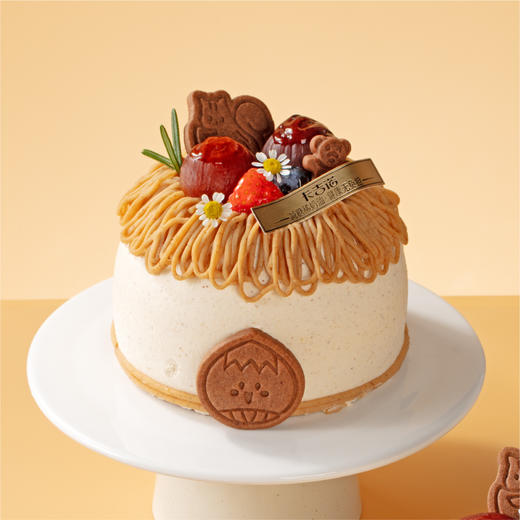 【新品上市】举个栗子4英寸动物奶油分享蛋糕 商品图0