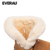 EVERAU羊皮毛一体雪地靴女士2025冬季新款羊毛短筒女靴子UEA3023 商品缩略图4