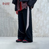 BJHG不计后果阔腿休闲裤男款秋季宽松撞色拼接设计感针织长裤女 商品缩略图4