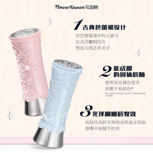 天鹅芭蕾固体唇釉唇蜜成膜镜面滋润口红 商品图1