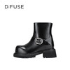 Dfuse迪芙斯2025冬季新款增高厚底短靴俏皮大圆头轻便骑士靴DFD4116060 商品缩略图8