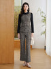 「自」全新升级【铂金会员257/天猫339/差价82】(99418)洛诗琳时尚通勤套装女2025秋冬季新款拼接上衣直筒裤子两件套 商品缩略图2