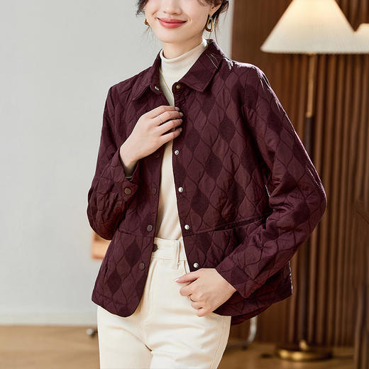 雀说新款时尚休闲夹克洋气大码上衣AL25103 商品图0