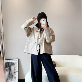 小禾同款初秋巴恩风夹克风衣短外套082306