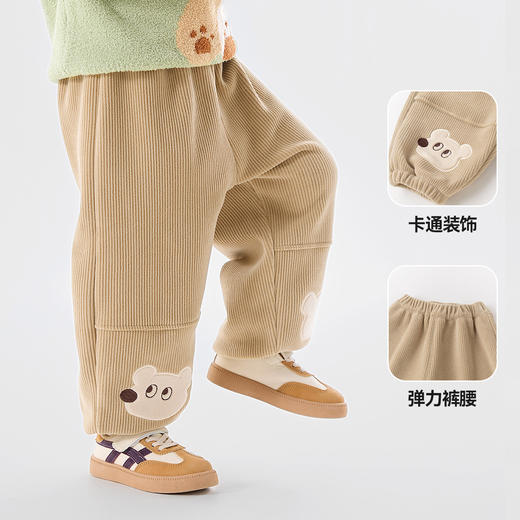 【一体绒】嘟嘟家童装宝宝裤子冬季新款男童加绒裤秋冬女童休闲裤 商品图2